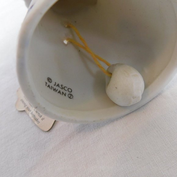 Jasco Royal Majestic Bells Porcelain Bisque Girl Bunny Figurine Origianl Tags - Picture 10 of 10